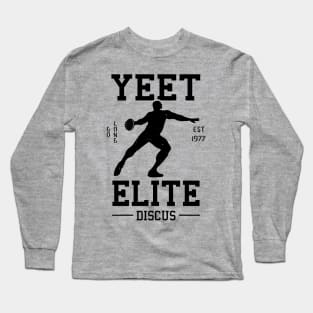 Yeet Elite Discus Athlete Track N Field Athletics Long Sleeve T-Shirt